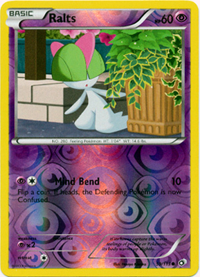 Pokemon Trading Card Game Ralts 59/113 Common Reverse Holo Black & White Legendary Treasures