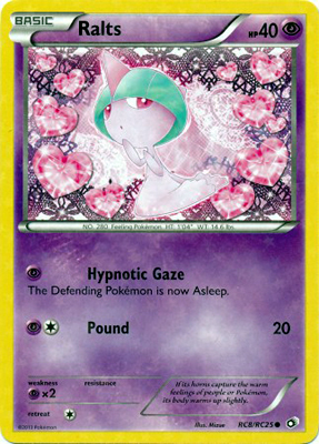 Pokemon Trading Card Game Ralts RC8/RC25 Radiant Collection Common Holo Black & White Legendary Treasures