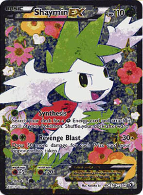 Pokemon Trading Card Game Shaymin EX RC21/RC25 Full Art Ultra Rare Black & White Legendary Treasures