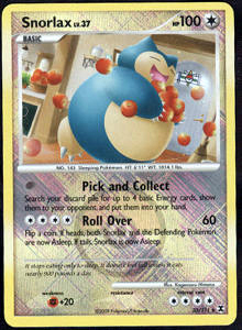 Promo Snorlax Pokemon League Promo 2009-2010