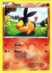 Tepig - 15/114 - League Promo - Pokemon League/Organized Play Promos
