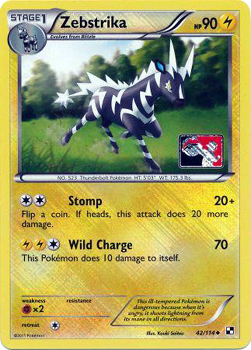 Zebstrika 42/114  League Promo Pokemon League/Organized Play Promos