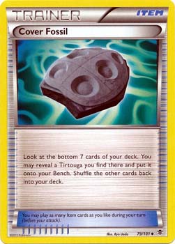 Pokemon Trading Card Game Cover Fossil 79/101 Uncommon Trainer Black & White Plasma Blast