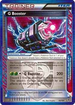 Pokemon Trading Card Game G Booster 92/101 Holo Rare Trainer Black & White Plasma Blast