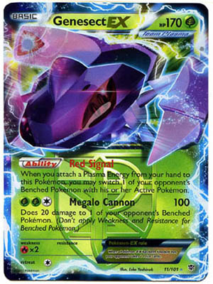 Pokemon Trading Card Game Genesect EX 11/101 Holo Rare Black & White Plasma Blast