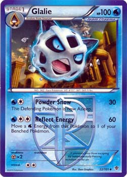 Pokemon Trading Card Game Glalie 22/101 Uncommon Black & White Plasma Blast