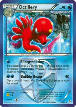 Pokemon Trading Card Game Octillery 19/101 Uncommon Black & White Plasma Blast