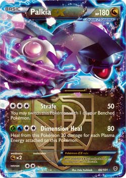 Pokemon Trading Card Game Palkia-EX 66/101 Holo Rare Black & White Plasma Blast