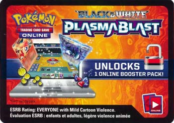 Pokemon Trading Card Game Black & White Plasma Blast online card code