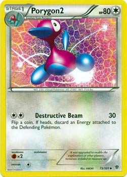 Pokemon Trading Card Game Porygon2 73/101 Uncommon Black & White Plasma Blast