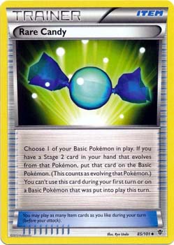 Pokemon Trading Card Game Rare Candy 85/101 Uncommon Trainer Black & White Plasma Blast