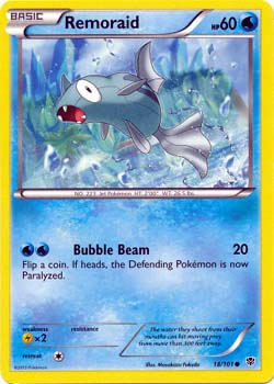 Pokemon Trading Card Game Remoraid 18/101  Common Black & White Plasma Blast