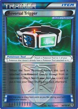 Pokemon Trading Card Game Reversal Trigger 86/101 Reverse Holo Uncommon Trainer Black & White Plasma Blast