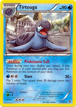 Pokemon Trading Card Game Tirtouga 27/101 Uncommon Black & White Plasma Blast