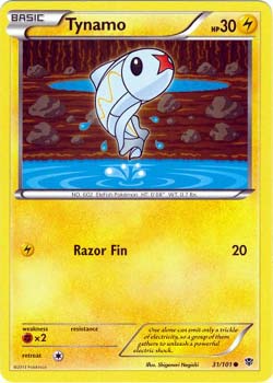 Pokemon Trading Card Game Tynamo - 31/101  Common Black & White Plasma Blast