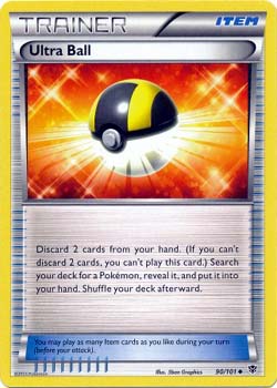 Pokemon Trading Card Game Ultra Ball 90/101 Uncommon Trainer Black & White Plasma Blast