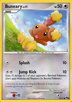 Pokemon POP Series 6 Promo Card Buneary 12/17 Common