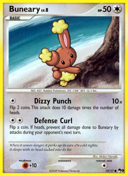 Pokemon POP Series 9 Promo Card Buneary 12/17 Common