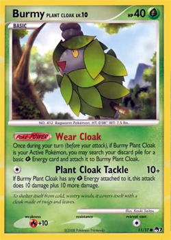 Pokemon POP Series 7 Promo Card Burmy 11/17 Common