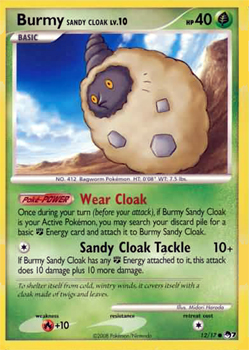 Pokemon POP Series 7 Promo Card Burmy 12/17 Common