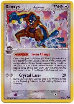 Pokemon POP Series 4 Promo Card Deoxys 2/17 Rare