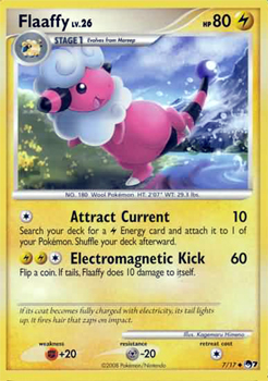 Pokemon POP Series 7 Promo Card Flaaffy 7/17 Uncommon