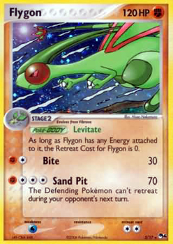 Pokemon POP Series 4 Promo Card Flygon 3/17 Holo Rare
