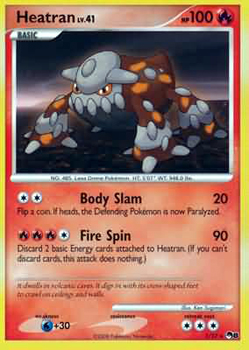 Pokemon POP Series 8 Promo Card Heatran 1/17 Rare