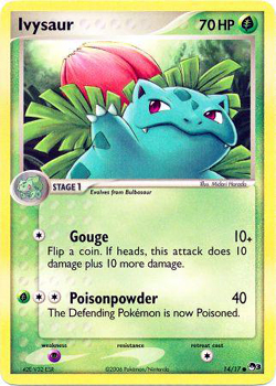 Pokemon POP Series 3 Promo Card Ivysaur 14/17 Common