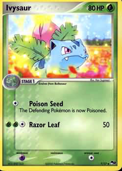 Pokemon POP Series 2 Promo Card Ivysaur 7 Uncommon