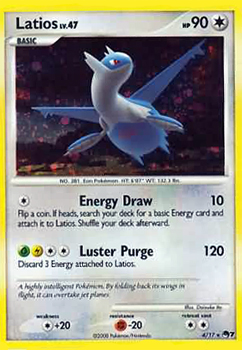 Pokemon POP Series 7 Promo Card Latios 4/17 Holo Rare