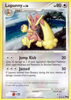 Pokemon POP Series 9 Promo Card Lopunny 9/17 Holo Rare