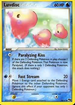 Pokemon POP Series 2 Promo Card Luvdisc 14 Common