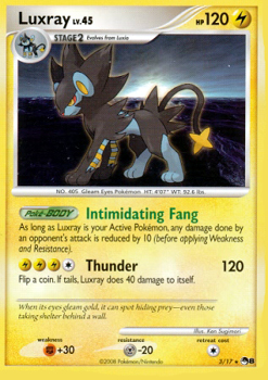 Pokemon POP Series 8 Promo Card Luxray 3/17 Rare