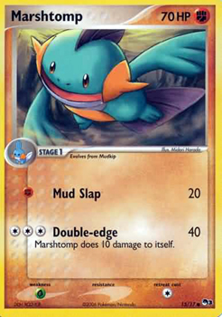 Pokemon POP Series 3 Promo Card Marshtomp 15/17 Common