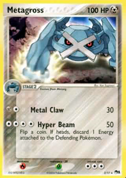 Metagross 2 Holo Rare POP Series 1 Promos