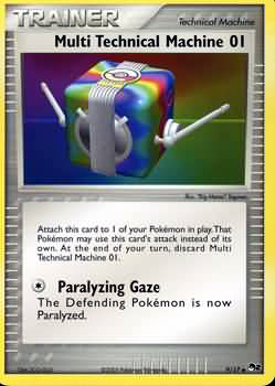 Pokemon POP Series 2 Promo Card Multi Technical Machine 01 9