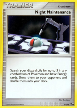 Pokemon POP Series 8 Promo Card Night Maintenance 9/17 Uncommon