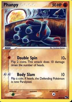 Pokemon POP Series 2 Promo Card Phanpy 15 Common