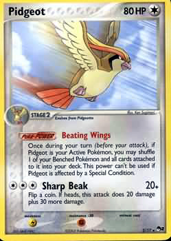 Pokemon POP Series 2 Promo Card Pidgeot 2/17 Holo Rare