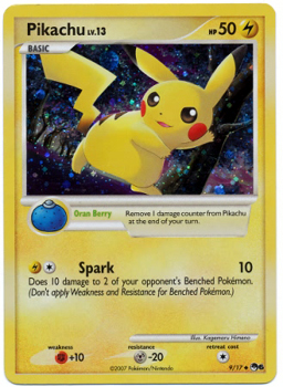 Pokemon POP Series 6 Promo Card Pikachu 9/17 Holo Rare