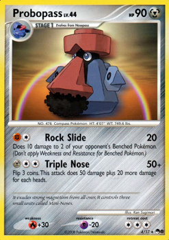Pokemon POP Series 8 Promo Card Probopass 4/17 Rare