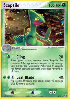Pokemon POP Series 1 Promo Card Sceptile 4/17 Holo