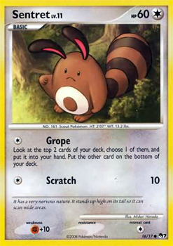 Pokemon POP Series 7 Promo Card Sentret 16/17 Common