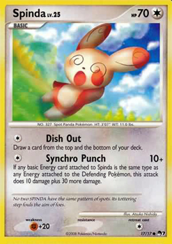 Pokemon POP Series 7 Promo Card Spinda 17/17 Common