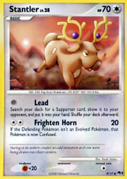 Pokemon POP Series 7 Promo Card Stantler 9/17 Uncommon