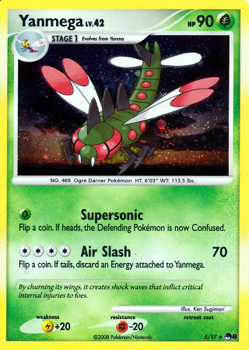 Pokemon POP Series 8 Promo Card Yanmega 5/17 Holo Rare