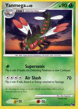 Pokemon POP Series 8 Promo Card Yanmega 5/17 Rare