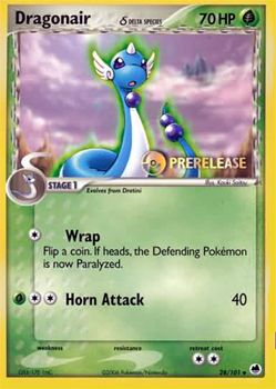 Dragonair Prerelease EX Dragon Frontiers Promo Pokemon