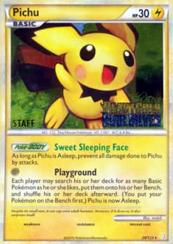 Promo Pichu Pre Release Pokemon League Promo 2009-2010